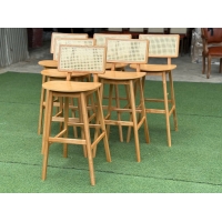 ghế quầy bar gỗ nhà hàng
