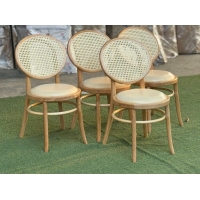ghế thonet tựa mây gỗ ash